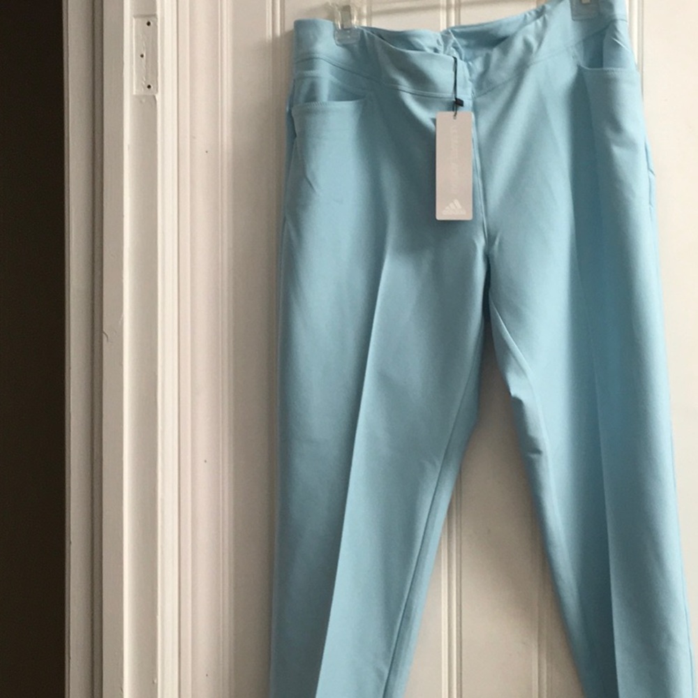 COPY - WORN TWICE!! NO TAGS! Adidas ankle pant, poly spandex size L